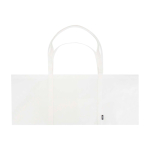 Grand sac cabas en polyester recyclé avec anses 65L couleur blanc deuxième vue frontale