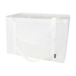 Grand sac cabas en polyester recyclé avec anses 65L couleur blanc deuxième vue