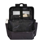 Sac à dos en polyester recyclé avec compartiment pour PC 15” couleur gris foncé deuxième vue