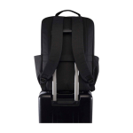 Sac à dos en polyester recyclé avec compartiment pour PC 15” couleur gris foncé troisième vue