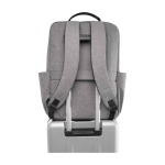 Sac à dos en polyester recyclé avec compartiment pour PC 15” couleur gris chiné troisième vue