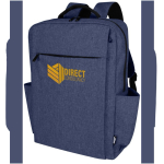 Sac à dos en polyester recyclé avec compartiment pour PC 15'' vue impression transfert
