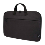 Mallette ordinateur portable polyester recyclé et doublure RPET 2 en 1 couleur gris foncé
