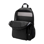 Sac à dos ordinateur portable polyester recyclé poche pour PC 15” couleur noir deuxième vue