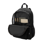 Sac à dos ordinateur portable polyester recyclé poche pour PC 15” couleur noir quatrième vue