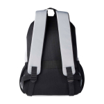 Sac à dos ordinateur portable polyester recyclé poche pour PC 15” couleur gris deuxième vue arrière