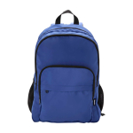 Sac à dos ordinateur portable polyester recyclé poche pour PC 15” couleur bleu roi deuxième vue frontale