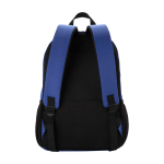Sac à dos ordinateur portable polyester recyclé poche pour PC 15” couleur bleu roi deuxième vue arrière