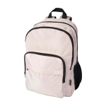 Sac à dos ordinateur portable polyester recyclé poche pour PC 15” couleur ivoire