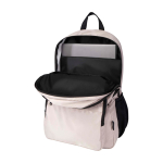 Sac à dos ordinateur portable polyester recyclé poche pour PC 15” couleur ivoire deuxième vue