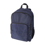 Sac à dos ordinateur portable polyester recyclé poche pour PC 15” couleur bleu marine