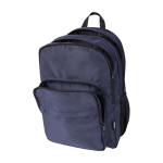 Sac à dos ordinateur portable polyester recyclé poche pour PC 15” couleur bleu marine troisième vue