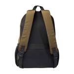 Sac à dos ordinateur portable polyester recyclé poche pour PC 15” couleur vert foncé deuxième vue arrière
