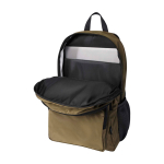 Sac à dos ordinateur portable polyester recyclé poche pour PC 15” couleur vert foncé deuxième vue