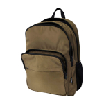 Sac à dos ordinateur portable polyester recyclé poche pour PC 15” couleur vert foncé troisième vue