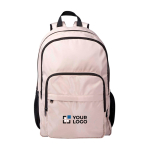 Sac à dos ordinateur portable polyester recyclé poche pour PC 15” avec zone d'impression