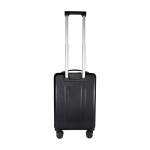 Valise cabine en plastique recyclé avec compartiment pour PC 20” couleur noir deuxième vue arrière
