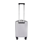 Valise cabine en plastique recyclé avec compartiment pour PC 20” couleur argenté deuxième vue arrière