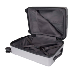 Valise cabine en plastique recyclé avec compartiment pour PC 20” couleur argenté troisième vue