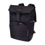 Sac à dos de voyage rabat enroulable et plusieurs poches PC 15” couleur noir