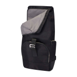 Sac à dos de voyage rabat enroulable et plusieurs poches PC 15” couleur noir deuxième vue