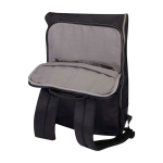 Sac à dos de voyage rabat enroulable et plusieurs poches PC 15” couleur noir quatrième vue