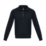 Pull unisexe en tissu recyclé fermeture éclair courte 280 g/m² Unisex-Pullover aus recyceltem Stoff, 280 g/m2, Elevate NXT deuxième vue frontale
