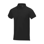 Polo à manches courtes pour homme en coton piqué 200 g/m² Herren-Poloshirt aus Piqué-Baumwolle, 200 g/m2, Elevate Life couleur noir