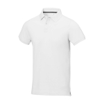 Polo à manches courtes pour homme en coton piqué 200 g/m² Herren-Poloshirt aus Piqué-Baumwolle, 200 g/m2, Elevate Life couleur blanc