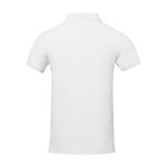 Polo à manches courtes pour homme en coton piqué 200 g/m² Herren-Poloshirt aus Piqué-Baumwolle, 200 g/m2, Elevate Life couleur blanc deuxième vue arrière