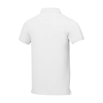 Polo à manches courtes pour homme en coton piqué 200 g/m² Herren-Poloshirt aus Piqué-Baumwolle, 200 g/m2, Elevate Life couleur blanc troisième vue arrière
