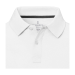 Polo à manches courtes pour homme en coton piqué 200 g/m² Herren-Poloshirt aus Piqué-Baumwolle, 200 g/m2, Elevate Life couleur blanc vue détail 1