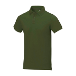 Polo à manches courtes pour homme en coton piqué 200 g/m² Herren-Poloshirt aus Piqué-Baumwolle, 200 g/m2, Elevate Life couleur vert militaire