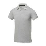 Polo à manches courtes pour homme en coton piqué 200 g/m² Herren-Poloshirt aus Piqué-Baumwolle, 200 g/m2, Elevate Life couleur gris clair chiné