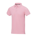 Polo à manches courtes pour homme en coton piqué 200 g/m² Herren-Poloshirt aus Piqué-Baumwolle, 200 g/m2, Elevate Life couleur rose clair 
