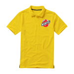 Polo à manches courtes pour homme en coton piqué 200 g/m² Herren-Poloshirt aus Piqué-Baumwolle, 200 g/m2, Elevate Life vue impression sérigraphique