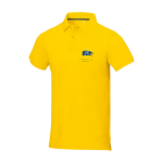 Polo à manches courtes pour homme en coton piqué 200 g/m² Herren-Poloshirt aus Piqué-Baumwolle, 200 g/m2, Elevate Life vue impression sérigraphique