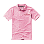 Polo à manches courtes pour homme en coton piqué 200 g/m² Herren-Poloshirt aus Piqué-Baumwolle, 200 g/m2, Elevate Life vue impression sérigraphique