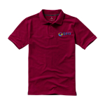 Polo à manches courtes pour homme en coton piqué 200 g/m² Herren-Poloshirt aus Piqué-Baumwolle, 200 g/m2, Elevate Life vue impression sérigraphique