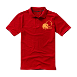 Polo à manches courtes pour homme en coton piqué 200 g/m² Herren-Poloshirt aus Piqué-Baumwolle, 200 g/m2, Elevate Life vue impression sérigraphique