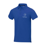 Polo à manches courtes pour homme en coton piqué 200 g/m² Herren-Poloshirt aus Piqué-Baumwolle, 200 g/m2, Elevate Life vue impression sérigraphique