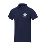 Polo à manches courtes pour homme en coton piqué 200 g/m² Herren-Poloshirt aus Piqué-Baumwolle, 200 g/m2, Elevate Life vue impression sérigraphique