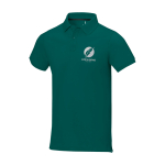 Polo à manches courtes pour homme en coton piqué 200 g/m² Herren-Poloshirt aus Piqué-Baumwolle, 200 g/m2, Elevate Life vue impression sérigraphique
