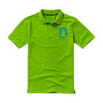 Polo à manches courtes pour homme en coton piqué 200 g/m² Herren-Poloshirt aus Piqué-Baumwolle, 200 g/m2, Elevate Life vue impression sérigraphique