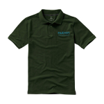 Polo à manches courtes pour homme en coton piqué 200 g/m² Herren-Poloshirt aus Piqué-Baumwolle, 200 g/m2, Elevate Life vue impression sérigraphique