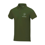 Polo à manches courtes pour homme en coton piqué 200 g/m² Herren-Poloshirt aus Piqué-Baumwolle, 200 g/m2, Elevate Life vue impression sérigraphique