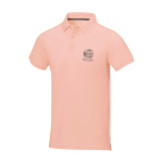 Polo à manches courtes pour homme en coton piqué 200 g/m² Herren-Poloshirt aus Piqué-Baumwolle, 200 g/m2, Elevate Life vue impression sérigraphique