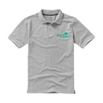 Polo à manches courtes pour homme en coton piqué 200 g/m² Herren-Poloshirt aus Piqué-Baumwolle, 200 g/m2, Elevate Life vue impression sérigraphique