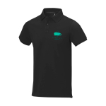 Polo à manches courtes pour homme en coton piqué 200 g/m² Herren-Poloshirt aus Piqué-Baumwolle, 200 g/m2, Elevate Life vue impression sérigraphique