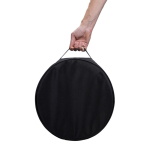Pochette pour câbles longs fabriquée à partir de matériaux recyclés couleur noir troisième vue